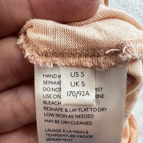 We The Free People S Small Under the Sun Tee Shirt Linen Blend Slouchy Oversized - Picture 10 of 16